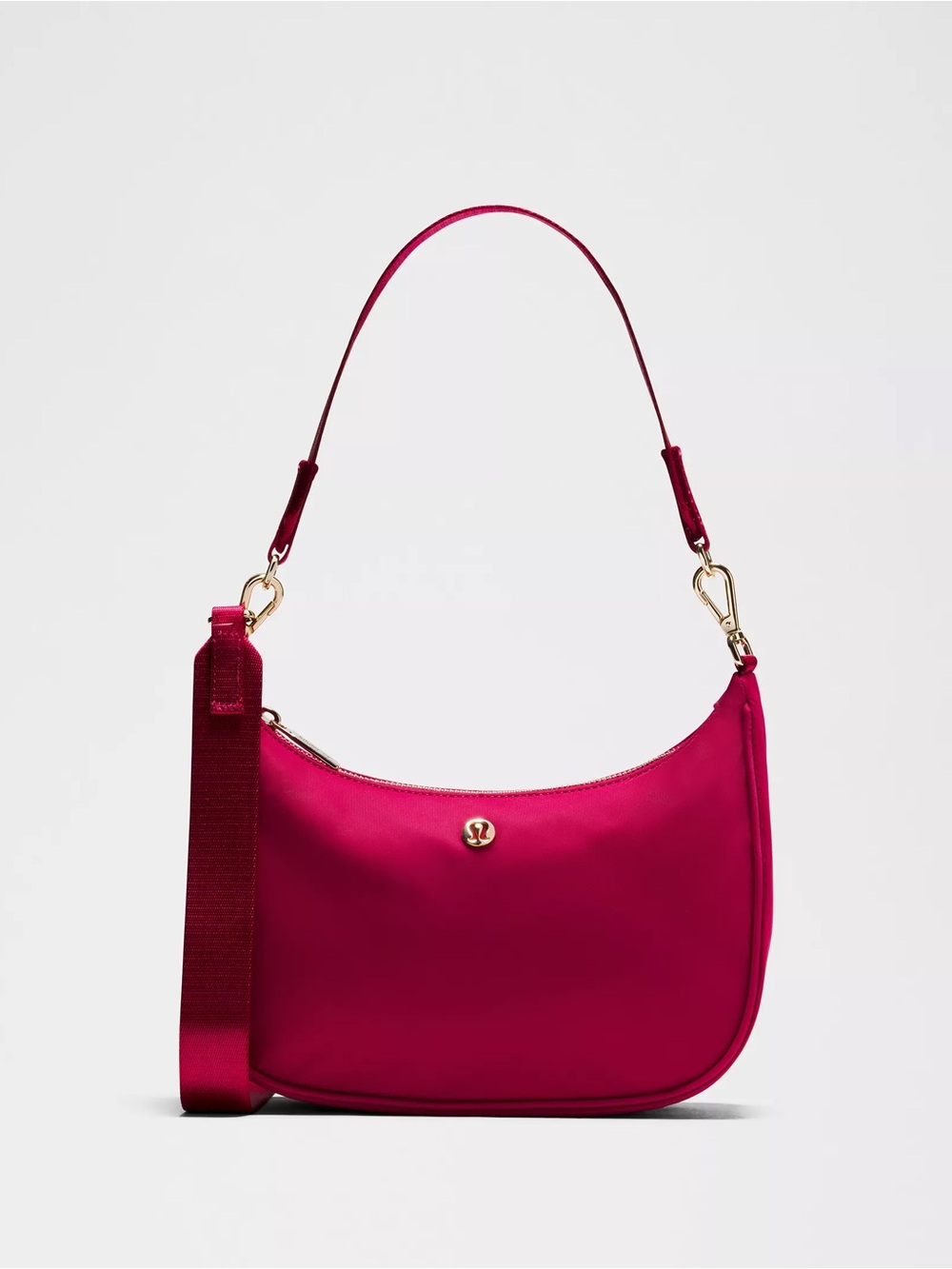 Lululemon City Essentials Small Shoulder Bag 3L Berry Rumble ($78)